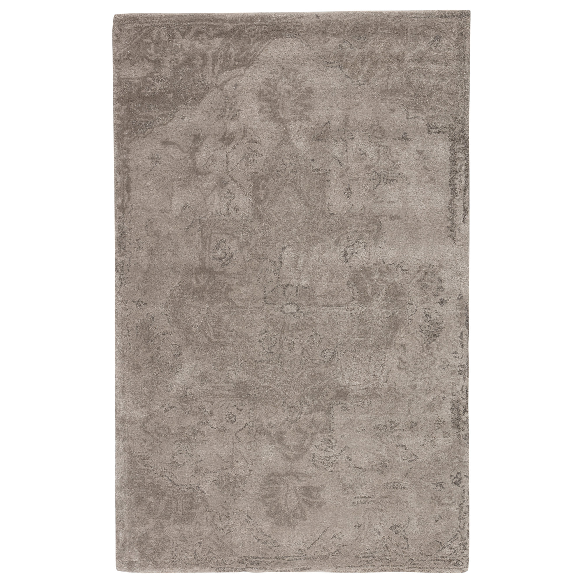 Ellsbury Handmade Gray Rug, Rectangle 8' x 10'