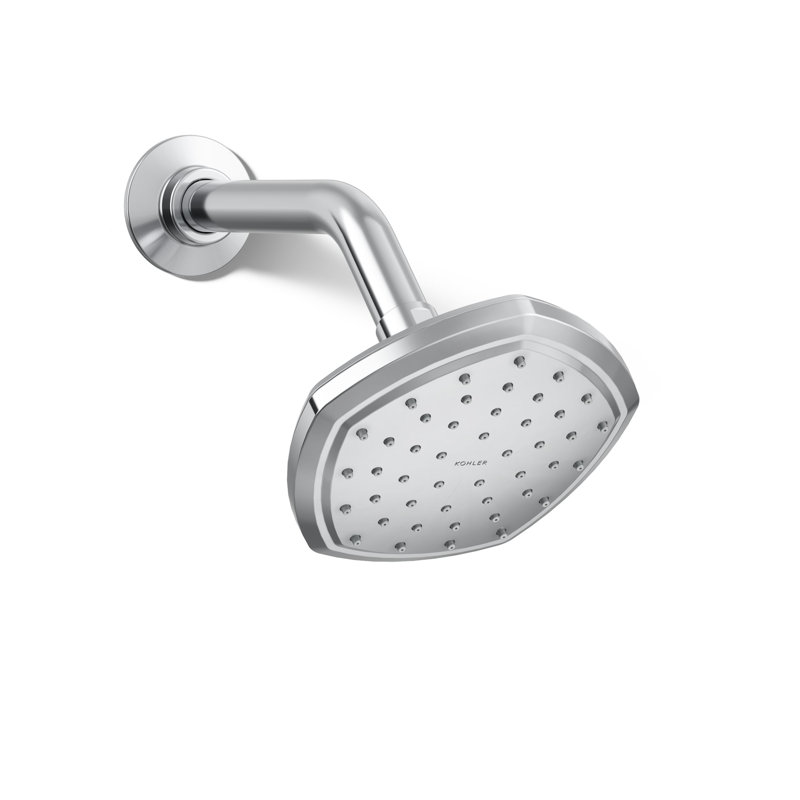 Pomme de douche fixe / double occasion, Chrome poli, 2.5 GPM