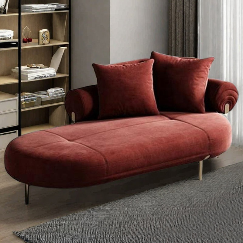 Fauteuil inclinable simple en éponge moderne de style flanelle, Orienté à droite