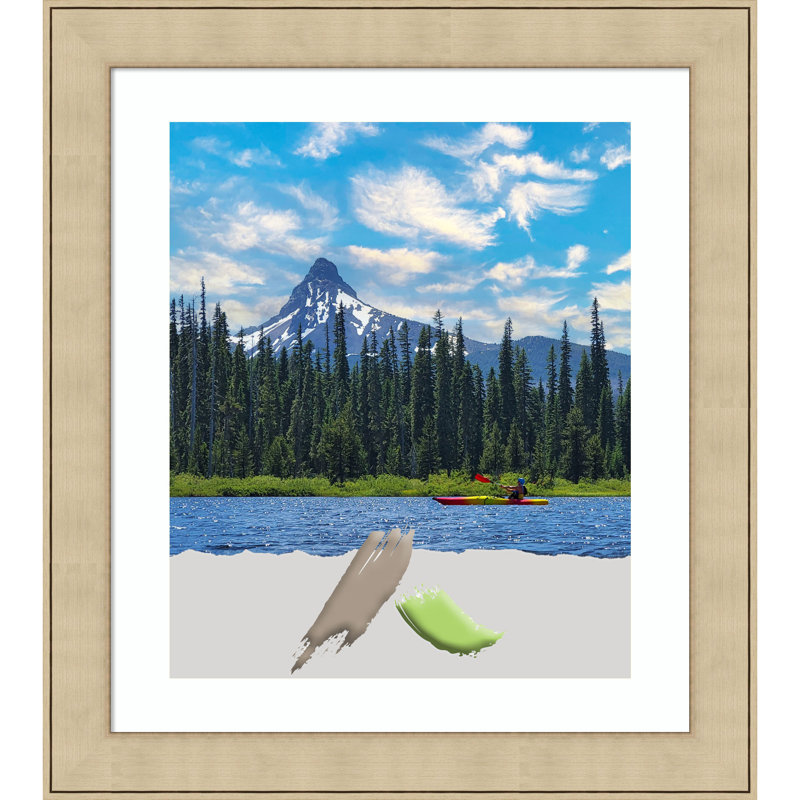 Asfia Silver Picture Frame with Mat, 20" x 24"