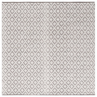 Vermont Hand Woven Wool Geometric Rug
