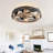 19.7”Ceiling Fan with Light, Lighting Kit Not Included-93632496