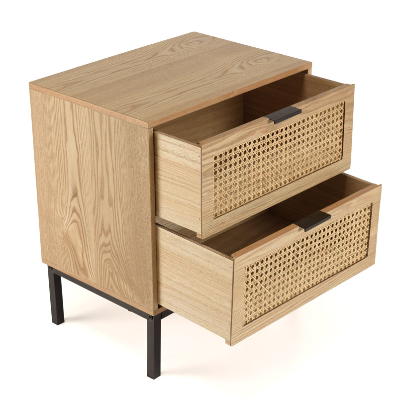 Claghorn 48cm W Manufactured Wood Bedside Table