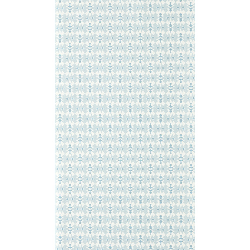Owl & Butterfly, Blue/White