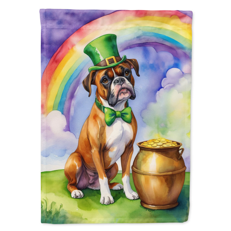 Drapeau de jardin double face en polyester H 15,5 po x l 11,25 po St Patrick's Day
