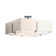 Exos Square Large Double Shade Semi Flush Mount