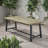 Outdoor Acacia Wood Dining Table,Grey/Rustic Metal-345173489