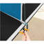 Plateau de tennis de table pliable noir 7 pi x 4 pi, plateau de tennis de table de taille moyenne portable pour les jeux d'intérieur-120218670-120218672