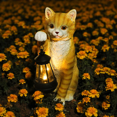 Ahu Cat Resin Garden Statue