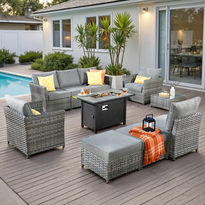 Cassville 6 - Person Patio Conversation Set with Cushions