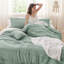 Ensemble d'édredon plissé en microfibre pré-lavé Best vendeur - 89GSM-105529482-105529504