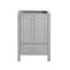 Meuble-lavabo moderne avec rangement, structure en bois massif et lavabo gris pour la maison