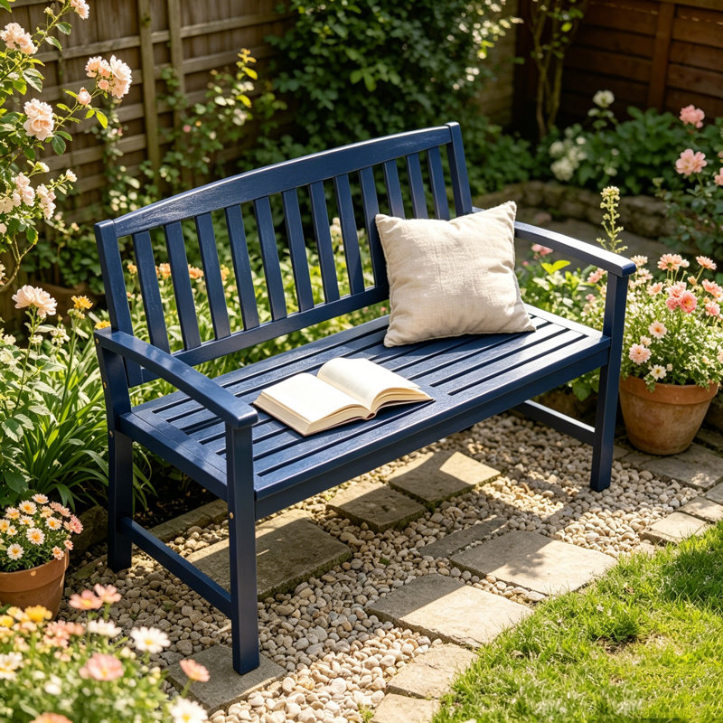 Banc de patio, Blue