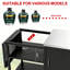 Support de barbecue extérieur pour Big Green Egg et Kamado Joe Jr, plateau de table en acier inoxydable avec tablette de préparation simple face, rangement robuste, capacité de charge de 400 lb, livré avec housse anti-poussière, assemblage facile et portable