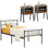 Ensemble de lit et table de chevet 3 pièces Alsa