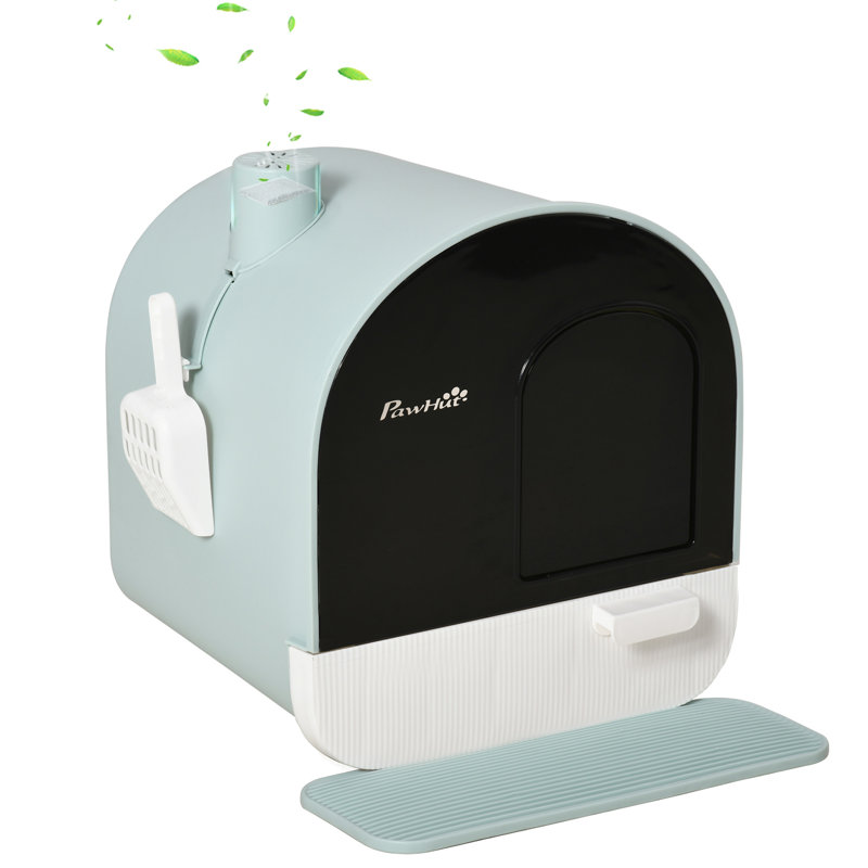 Plastic Litter Box Enclosure with Scoop
