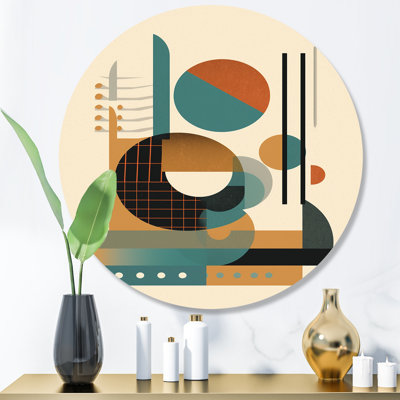 Geometric Quiet Depths Metal Wall Décor