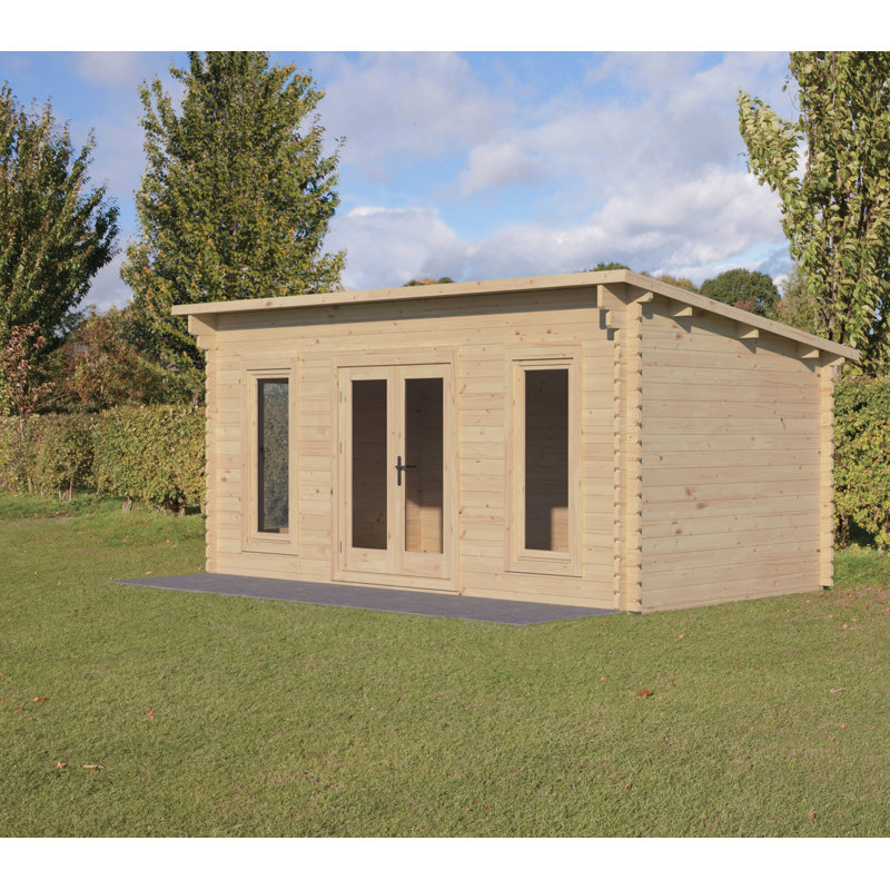 Elmley 17 x 11 Ft. Tongue & Groove Log Cabin, No