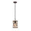 Luminaire suspendu en bois 1 lumière