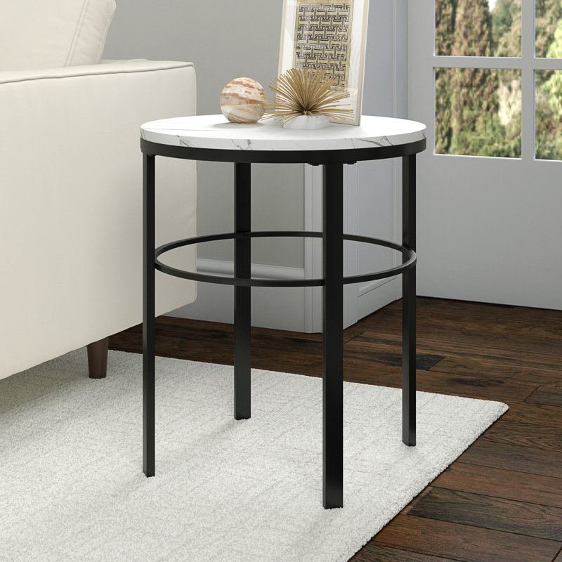 Cineraria End Table, Blackened Bronze
