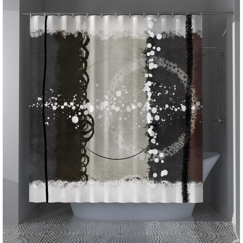 Rideau de douche abstrait Heskett