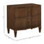 Table de chevet en bois manufacturé Aodren