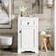 Meuble-lavabo de rangement avec lavabo en céramique-581163465