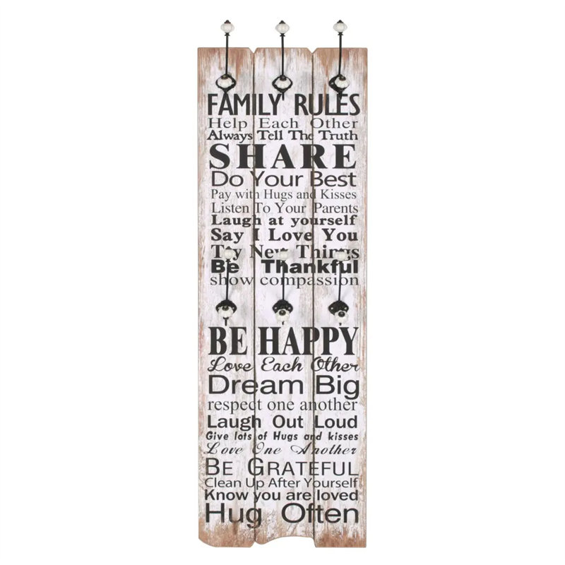 Dostie Wall 6 - Hook Wall Mounted Coat Rack