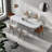 Oval White Solid Wood Dining Table-294899585