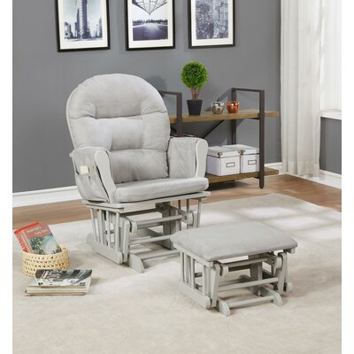 Parkhur Rocking Chair Nursery Glider with Ottoman, Upholstered Rocker Recliner for Breastfeeding -  Winston Porter, 45702F0E81384E8F838D286EAC9F602C