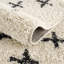 Tapis beige / noir à poils longs Adeewa-1770243057