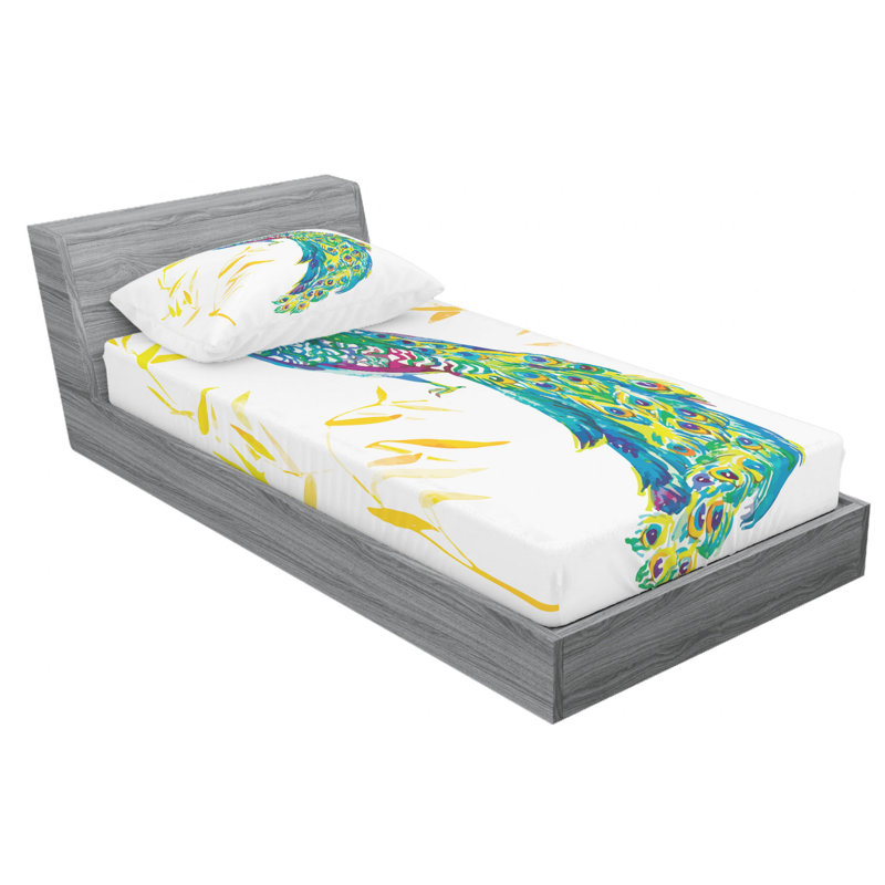 Microfiber Sheet Set, Twin Sheet Set with Fitted Sheet