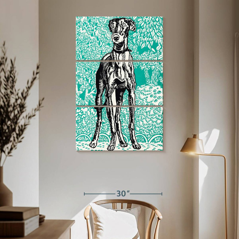 Brampt Greyhound I, 65" H x 42" W