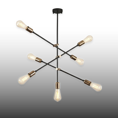 Lustre spoutnik moderne 8 lumières