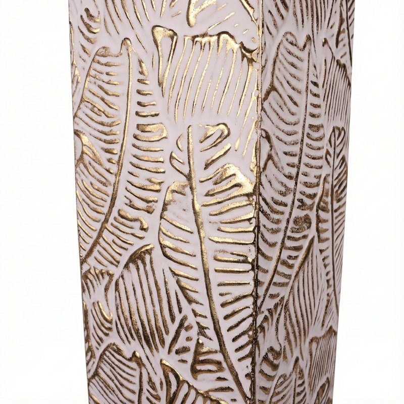 Miasophia Modern Rustic Decorative Metal Tall Vase,  Gold Living Room Decor, Large Pot for Pampas Grass, Decorative Branches
