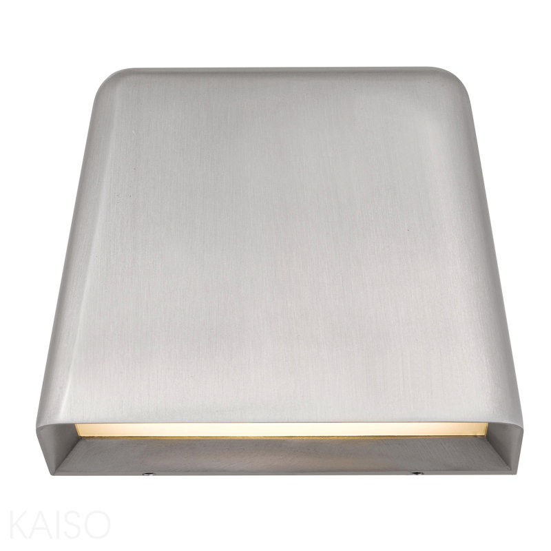 Applique murale à DEL 5,5 po en aluminium brossé, Chrome brossé