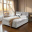Lit de jour grand avec gigogne gigogne et 2 tiroirs de rangement, structure de lit plateforme en tissu d'ameublement en chenille-1357805994