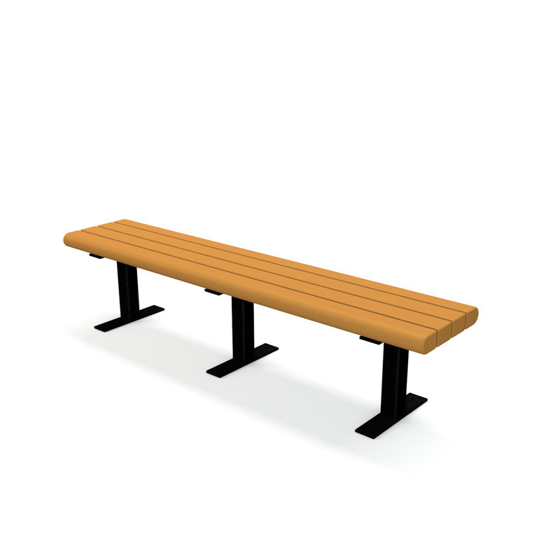 Banc de parc en plastique recyclé creekside, 4 pi, Cèdre