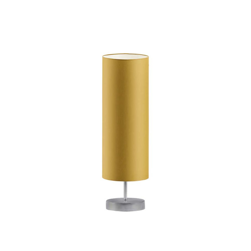 Sydney Metal Table Lamp, Silver, Mustard