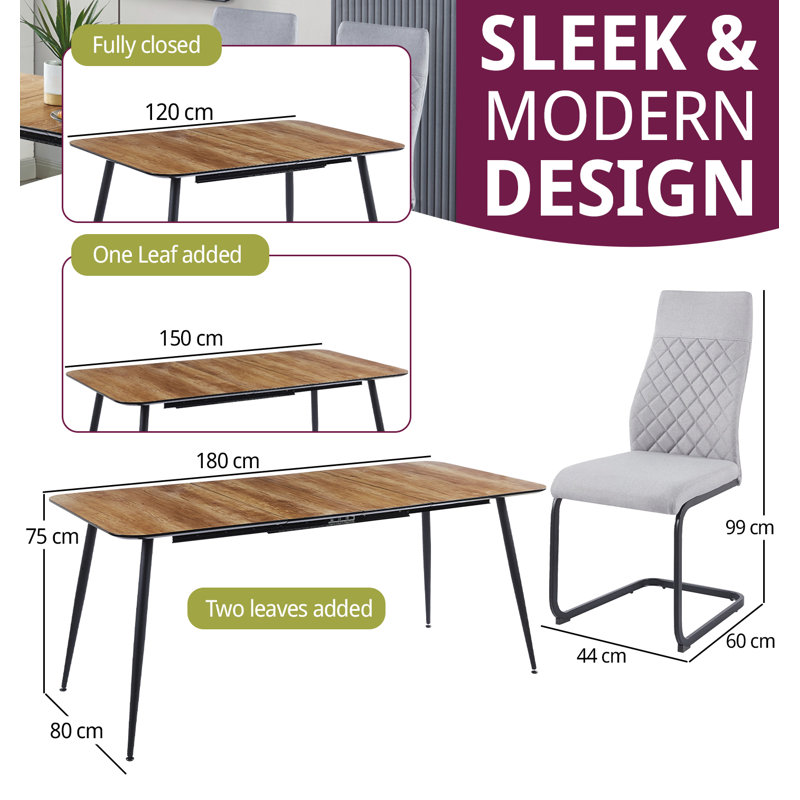 Mose 4 - Person Extendable Dining Set