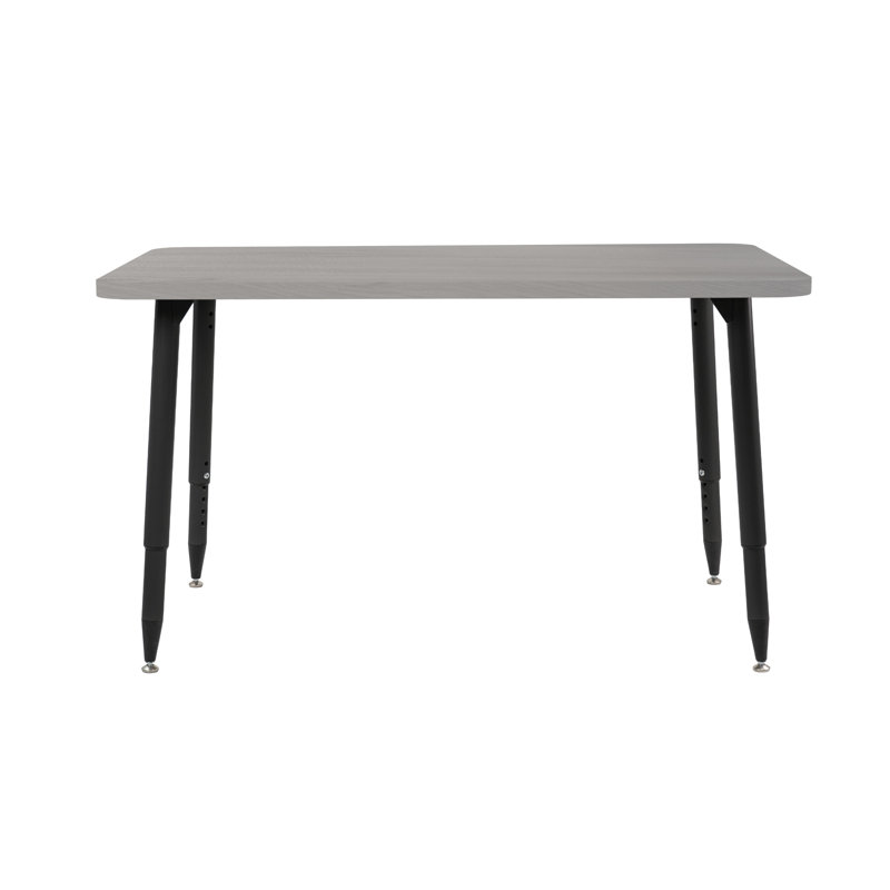 Table d'activité Adapte 24 x 36, 30 po x 48 po, Bois gris clair / noir