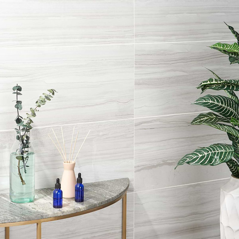 Dreamstone Luminus White 12X24 Porcelain Tile, Luminus White Polished