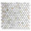 Calacatta 12" x 11" Marble Mosaic Tile-79891888