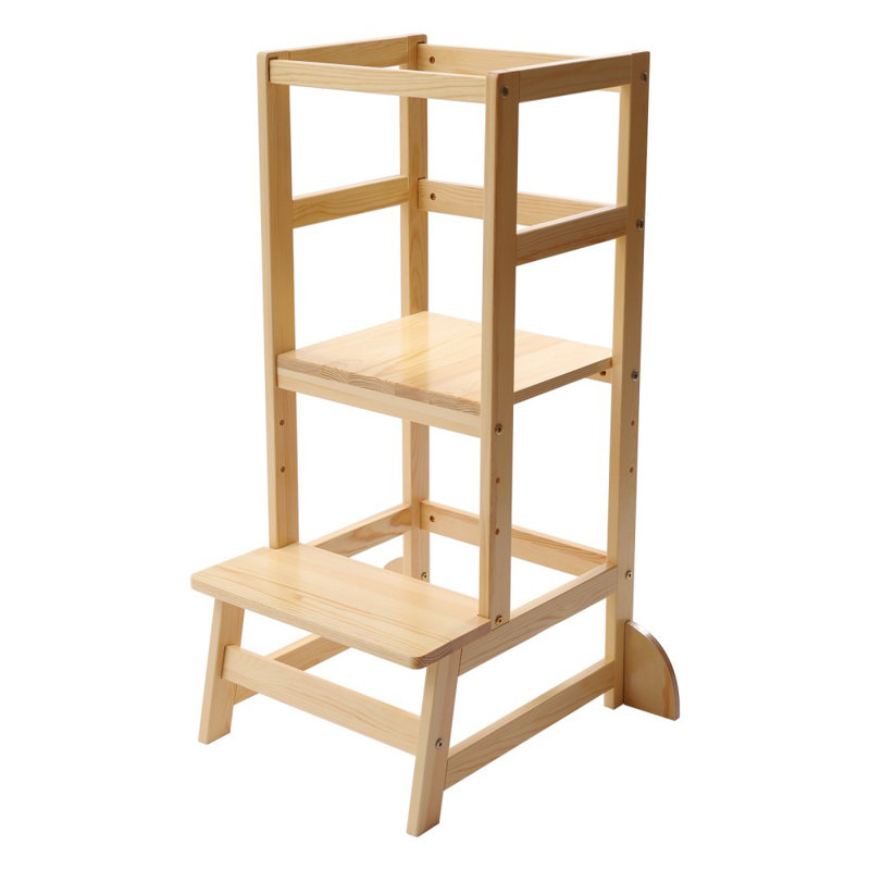 Petit escabeau en bois, Bois
