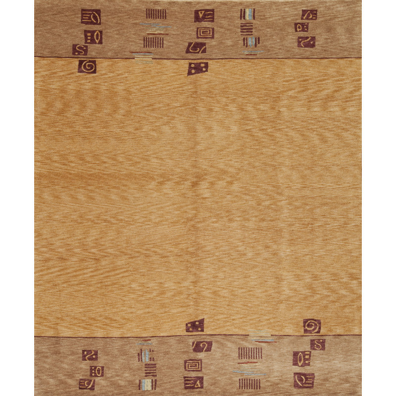 Plateau Handmade Wool Area Rug, Rectangle 6' x 9'