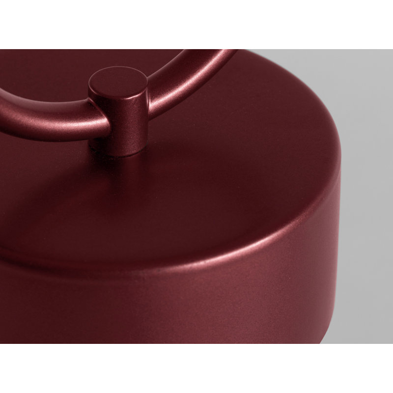 Claretta Battery Lamp, Dark Red