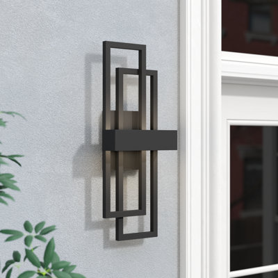 Brandalynn 20''H Dimmable LED Iron ETL Outdoor Wall Light