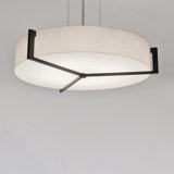 Luminaire suspendu tambour simple à 1 lumière DEL Leeroy