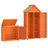 Vidaxl 2 Piece Garden Tool Shed Set Brown Solid Wood Pine