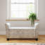 Kristian Velvet Upholstered Storage Bench-1246419952